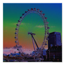 London Eye Digital Art Photo Art
