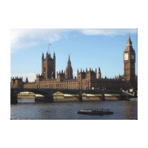 London Houses of Parliament Gallery Wrap Canvas