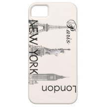 London, Paris, New York iPhone 5 Covers