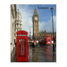 London Phone box & Big Ben (St.K) Post Cards