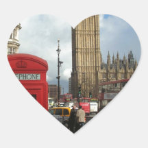 London Phone box & Big Ben (St.K) Sticker