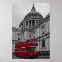London Red Bus Print