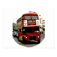 London Red Bus Routemaster Buses Post Card