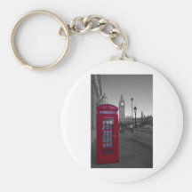 London Red Telephone box Keychain
