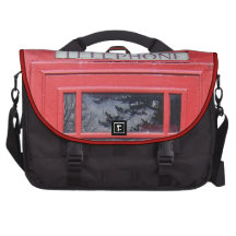 London Red Telephone Box Laptop Bag