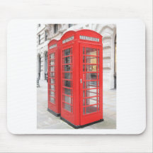 London red telephone box mouse pads