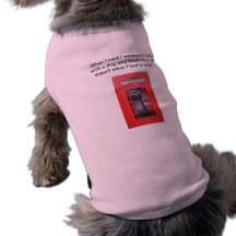 London Red Telephone Box Pet Tee Shirt