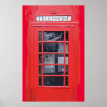 London Red Telephone Box Print