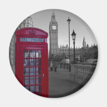London Red Telephone box Refrigerator Magnet