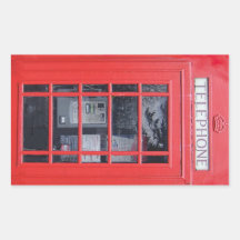 London Red Telephone Box Stickers