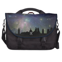 London skyline silhouette cityscape commuter bags