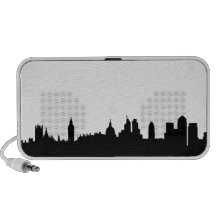 London skyline silhouette cityscape iPod speakers