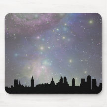 London skyline silhouette cityscape mousepad