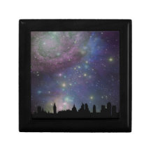 London skyline silhouette cityscape trinket boxes