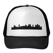 London skyline silhouette cityscape trucker hat