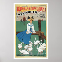 London & Southwestern ~ Weymouth Poster