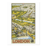 London Vintage Travel Poster Postcards