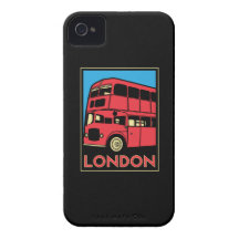 london westminster england art deco retro poster Case-Mate iPhone 4 cases