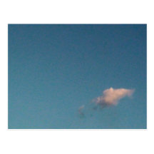 lone cloud post card
