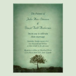Lone Tree Sea Green Wedding invitations