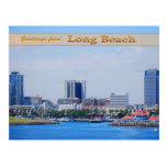 Long Beach Skyline Post Card