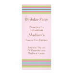Long Crisp Mod Design Birthday Party Invitation