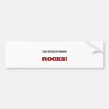 Long Distance Running Rocks Bumper Stickers
