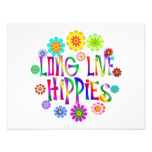 Long Live Hippies Custom Invite