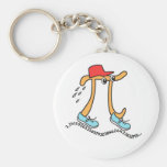 Long Running Pi - Funny Pi Guy Keychains