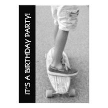 Longboard Birthday Party Personalized Invite
