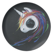 Look! A ugly one-horned mule! plates