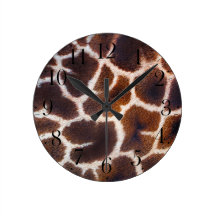 Look of Africa Giraffe Skin Effect Clock