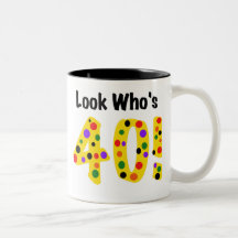 Look  Who's 40 Mug