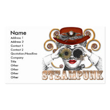looking steampunked steampunk collage art business cards