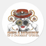 looking steampunked steampunk collage art sticker