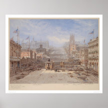 Looking up California Street from Montgomery(1325) Print