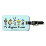Looney Tunes Nerds - All Geek luggage tags