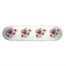 Loopy Love Heart Trellis 2 Skateboard Deck