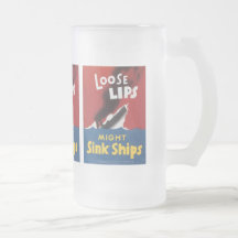 Loose Lips Sink Ships World War 2 Mugs