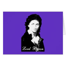 Lord Byron Portrait T shirt or Travel Mug Greeting Card