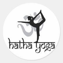 Lord Of The Dance Pose Hatha Yoga Round Stickers