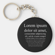 Lorem Ipsum Key Chains