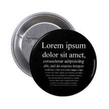 Lorem Ipsum Pinback Button