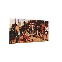 Lorenzo Lotto - Martyrdom of St Stephen Stretched Canvas Print