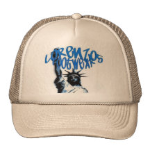 lorenzos logo 1 lite brown lid mesh hats