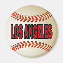 LOS ANGELES BASEBALL FRIDGE MAGNETS