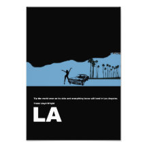 Los Angeles City Poster Art Photo