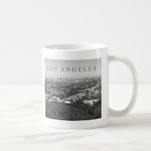 Los Angeles in Black and White Coffee Mugs