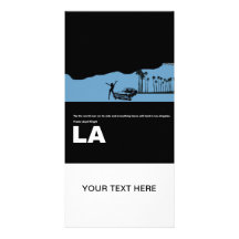 Los Angeles Poster Personalised Photo Card