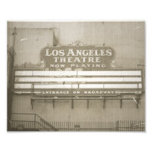 Los Angeles Theatre Sign Photo Print
